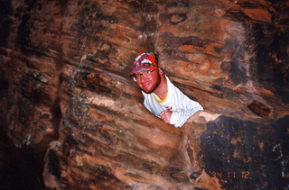 Phoenix Rock Gym -- Adam climbing