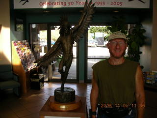 Sedona Airport statue and Adam