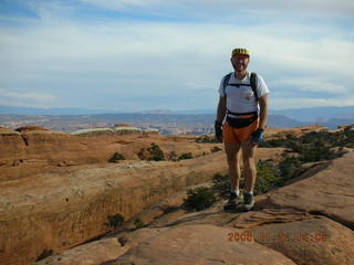 Arches National Park -- Adam on a fin