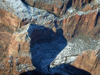 aerial -- Zion National Park -- Angel's Landing and Observation Point