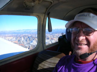 Adam flying N4372J over Zion National Park