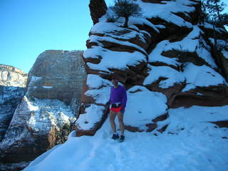 Zion National Park -- Adam on west rim trail