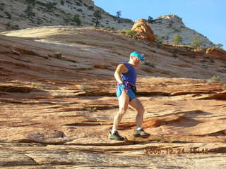 Zion National Park -- slickrock slope -- Adam