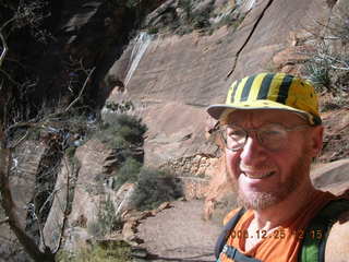 Zion National Park -- climb to west rim -- Adam