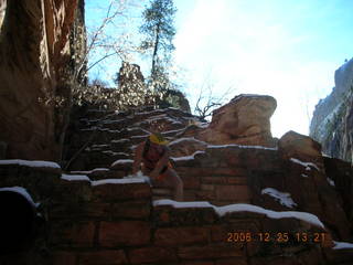 Zion National Park -- slickrock slope -- Adam