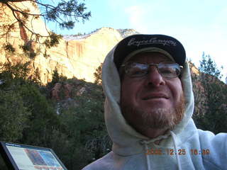 Zion National Park -- climb to west rim -- Adam