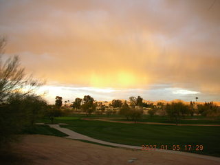 cool sunset from the Green Belt in Scottsdale