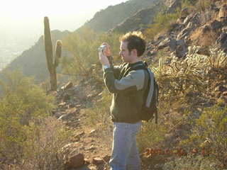 3 61p. Camelback hike -- Sebastian taking a picture