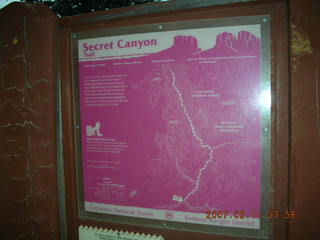 2030 62b. Sedona -- Secret Canyon hike -- trailhead map