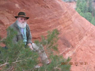 Sedona -- Secret Canyon hike -- even-more-secret arch