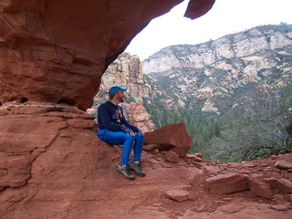 Sedona -- Secret Canyon hike -- even-more-secret arch