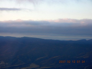 aerial -- clouds over the pass