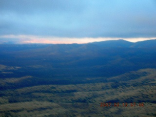 aerial -- Sedona around sunrise