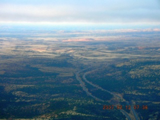 aerial -- mountains and clouds