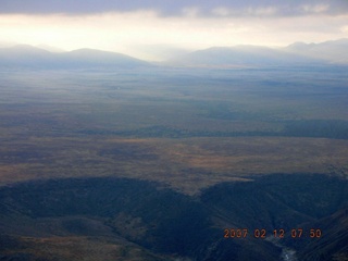 aerial -- mountains and clouds