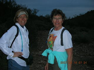 2237 62j. Cave Creek hike -- Beth, Bev
