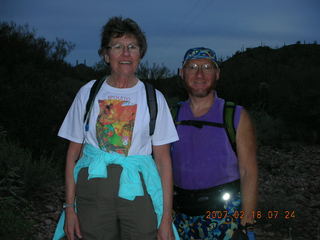 515 62j. Cave Creek hike -- Bev, Adam