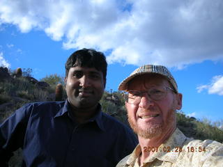 Camelback hike -- Mahendran and Adam