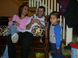 271 634. Gaby's fourth birthday -- Jenny, Eric, Gaby