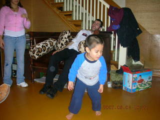 274 634. Gaby's fourth birthday -- Jenny, Eric, Gaby