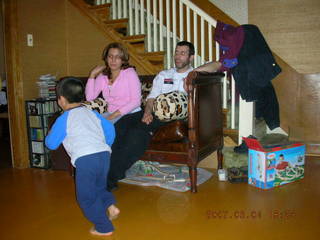 275 634. Gaby's fourth birthday - Gaby, Jenny, Eric