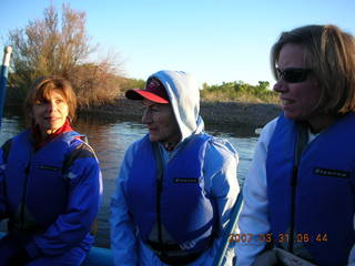 Salt River rafting trip - Nancy, Reidun, Beth