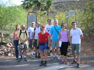 Camelback Hike -- group photo with Adam