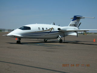 my airplane N4372J (behind the Beech Starship)