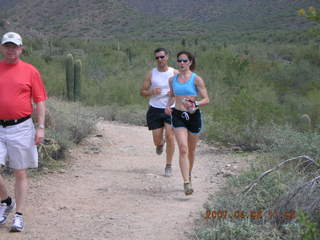 Fiore and Diana running at Lost Dog Wash