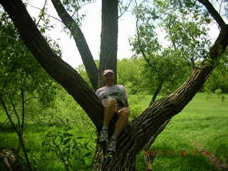 Carver Park meadow - Adam sitting