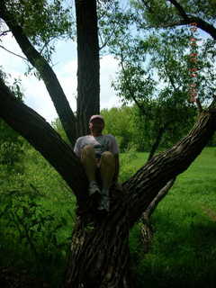 Carver Park meadow - Adam sitting