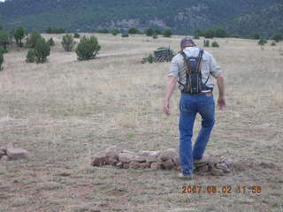 Young -- Chapman Ranch Airport - dump truck and rocks