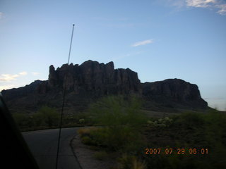 aerial -- Flatiron in the Superstition Mountains