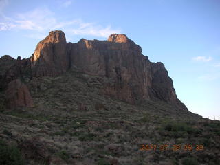 aerial -- Flatiron in the Superstition Mountains