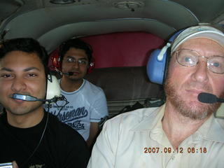 Abishek, Varun, Adam flying in N4372J