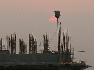 7 69e. India dawn, red sun