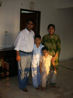 Ravi's family at Essel Towers