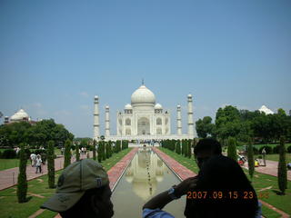 Taj Mahal pool and reflected main building