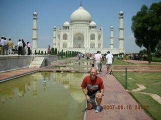 49 69e. Taj Mahal main building in distance - Adam