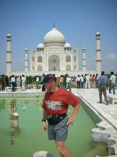 53 69e. Taj Mahal pool, main building - Adam