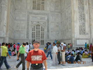 93 69e. Taj Mahal ornate main building - Adam