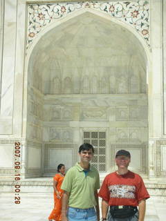 123 69e. Taj Mahal ornate main building - Sudhir, Adam