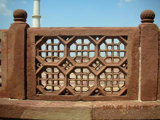 137 69e. Taj Mahal patterned walkway wall