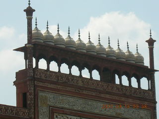 152 69e. Taj Mahal entrance spires