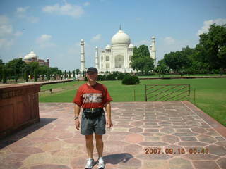 Taj Mahal main building in distance - Adam