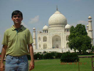 Taj Mahal main building in distance - Sudhir