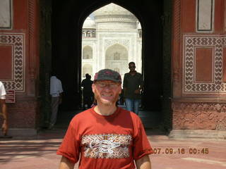175 69e. Taj Mahal entrance with main building seen through archway - Adam