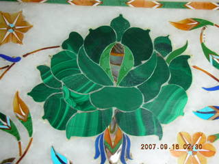 Agra - inlaid marble with malachite