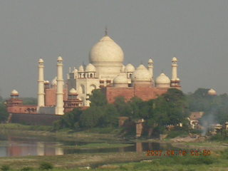 237 69e. Agra Fort - Taj Mahal in the distance
