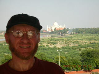 254 69e. Agra Fort - Taj Mahal in the distance - Adam
